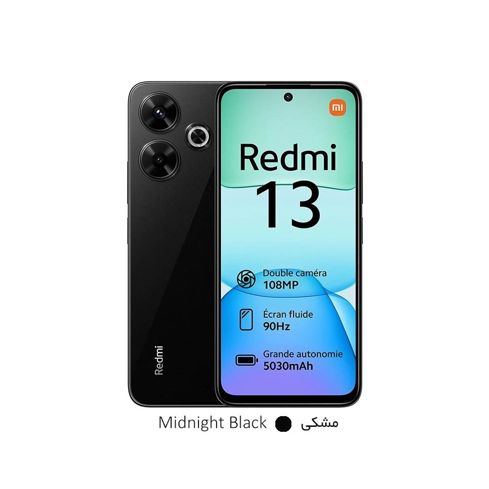 گوشی موبایل شیائومی مدل Redmi 13 دو سیم کارت ظرفیت 256 گیگابایت و رم 8 گیگابایت گلوبال