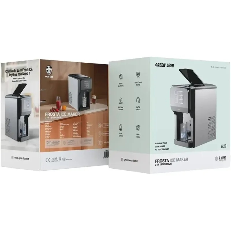 یخ ساز هوشمند گرین لاین مدل Green Lion Frosta 3 in 1 Ice Maker 5L- GNFSTICM